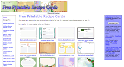 Desktop Screenshot of freeprintablerecipecards.net