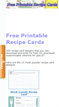 Mobile Screenshot of freeprintablerecipecards.net